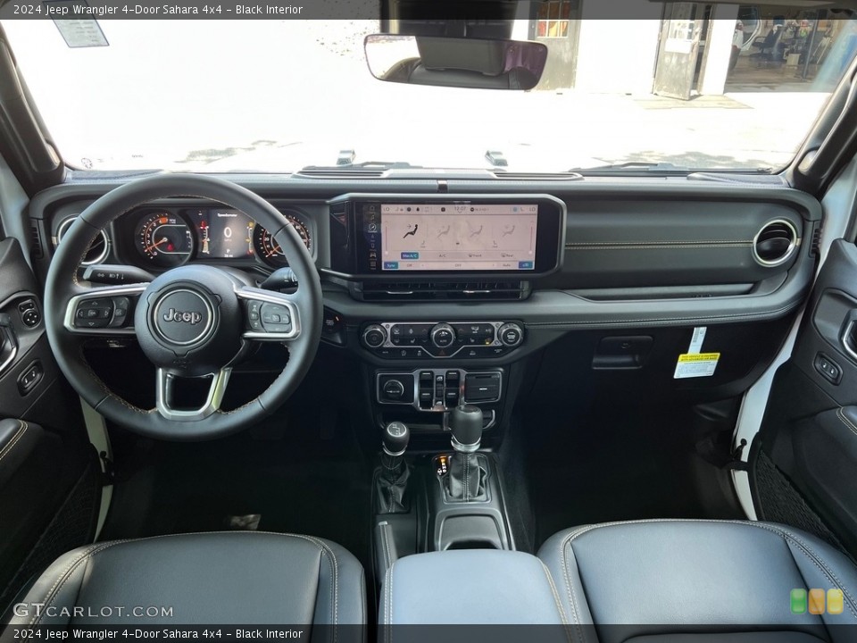 Black Interior Dashboard for the 2024 Jeep Wrangler 4-Door Sahara 4x4 #146297372