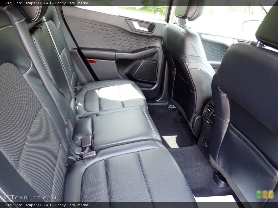 Ebony Black Interior Rear Seat for the 2020 Ford Escape SEL 4WD #146297468