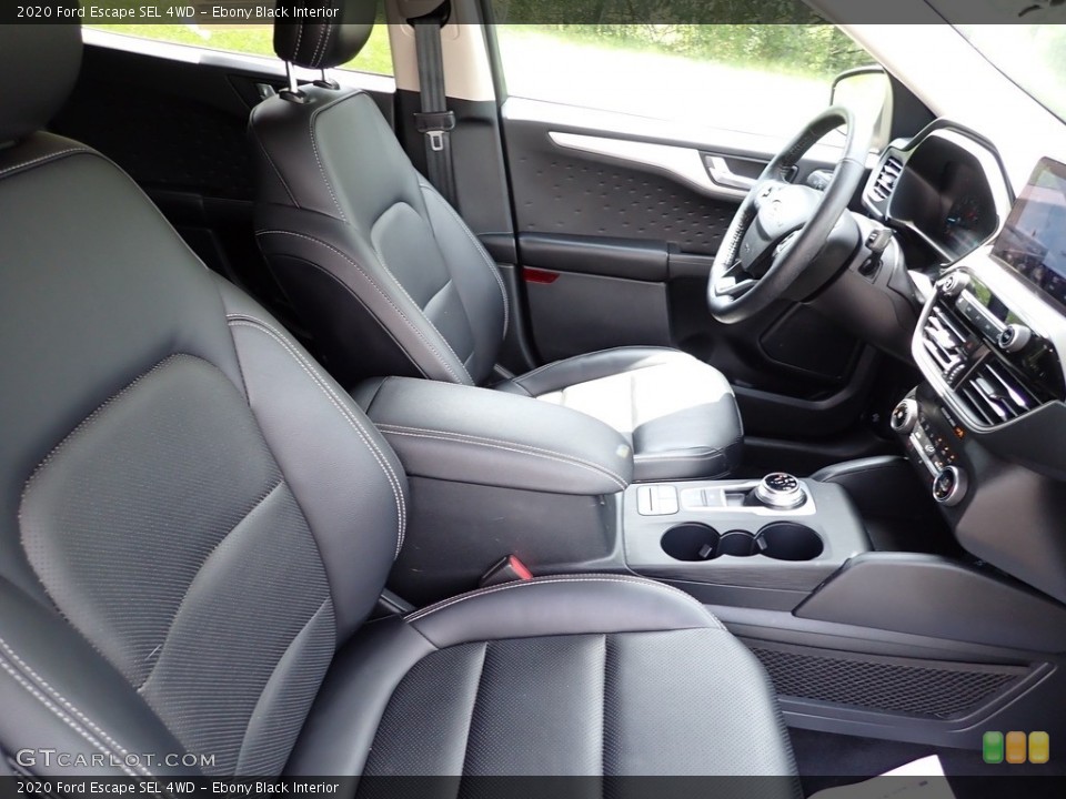 Ebony Black Interior Front Seat for the 2020 Ford Escape SEL 4WD #146297504