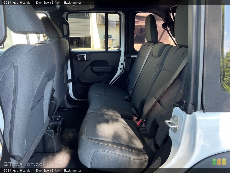 Black Interior Rear Seat for the 2024 Jeep Wrangler 4-Door Sport S 4x4 #146298017