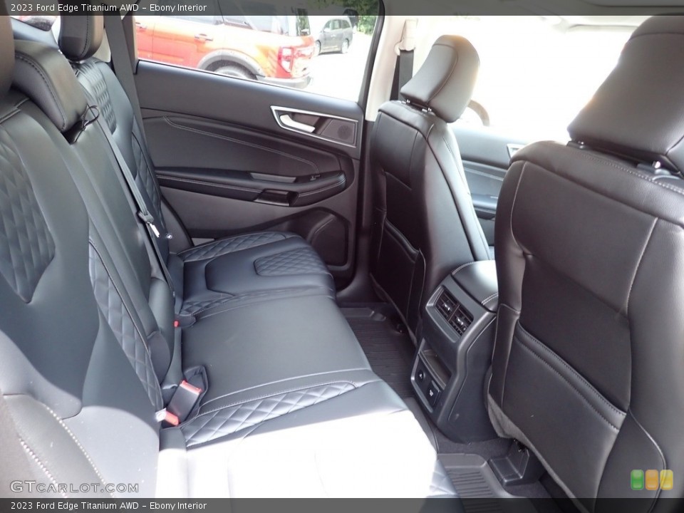 Ebony Interior Rear Seat for the 2023 Ford Edge Titanium AWD #146298494