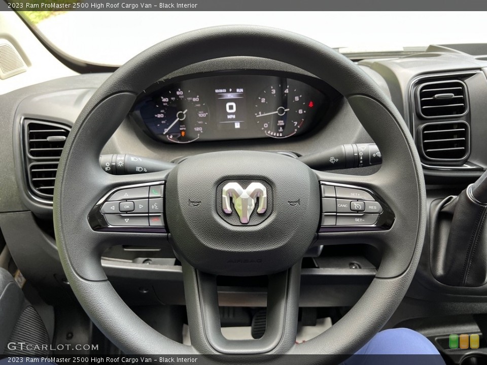 Black Interior Steering Wheel for the 2023 Ram ProMaster 2500 High Roof Cargo Van #146298836