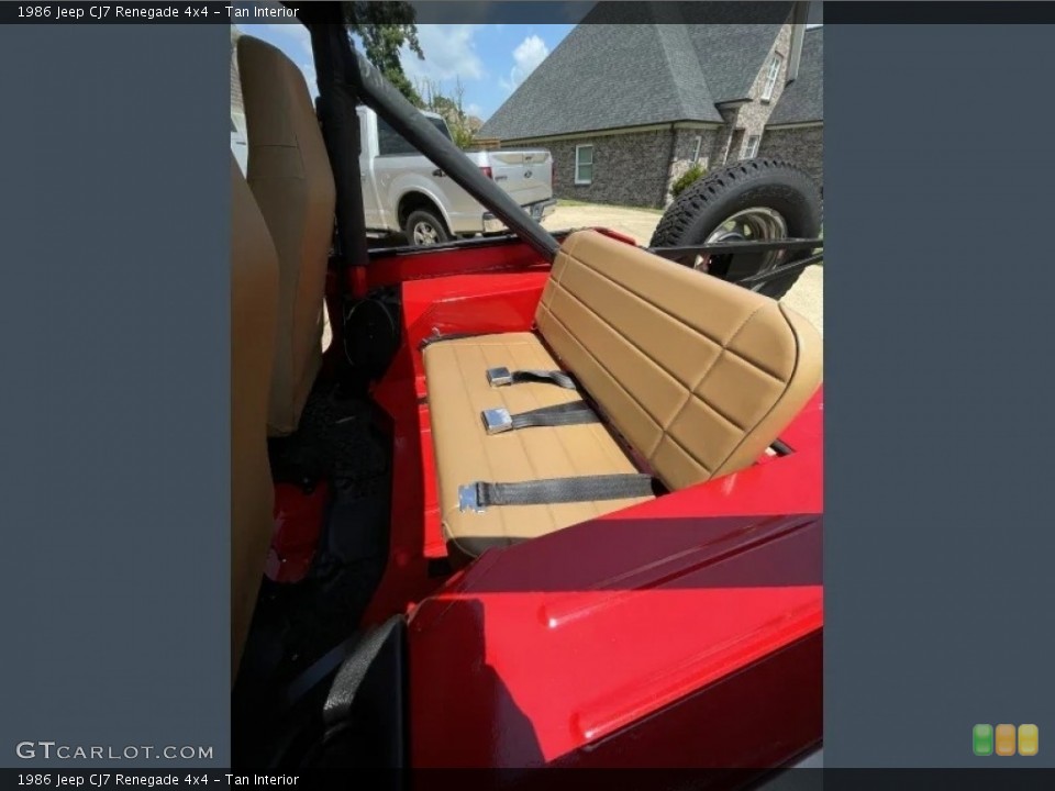 Tan 1986 Jeep CJ7 Interiors