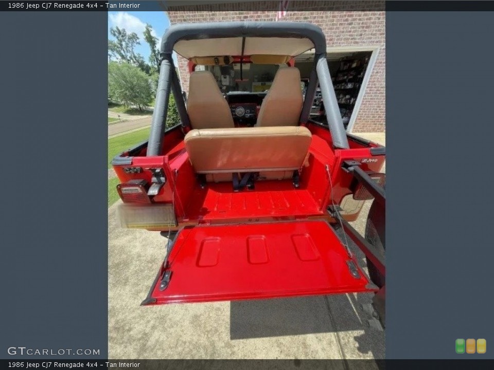 Tan Interior Trunk for the 1986 Jeep CJ7 Renegade 4x4 #146299803