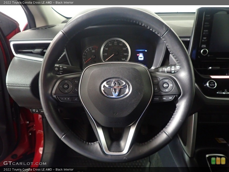 Black Interior Steering Wheel for the 2022 Toyota Corolla Cross LE AWD #146299913