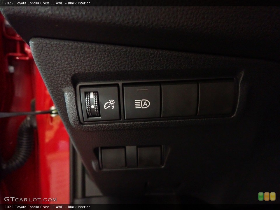 Black Interior Controls for the 2022 Toyota Corolla Cross LE AWD #146299970