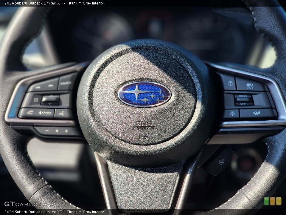 Titanium Gray Interior Steering Wheel for the 2024 Subaru Outback Limited XT #146300552