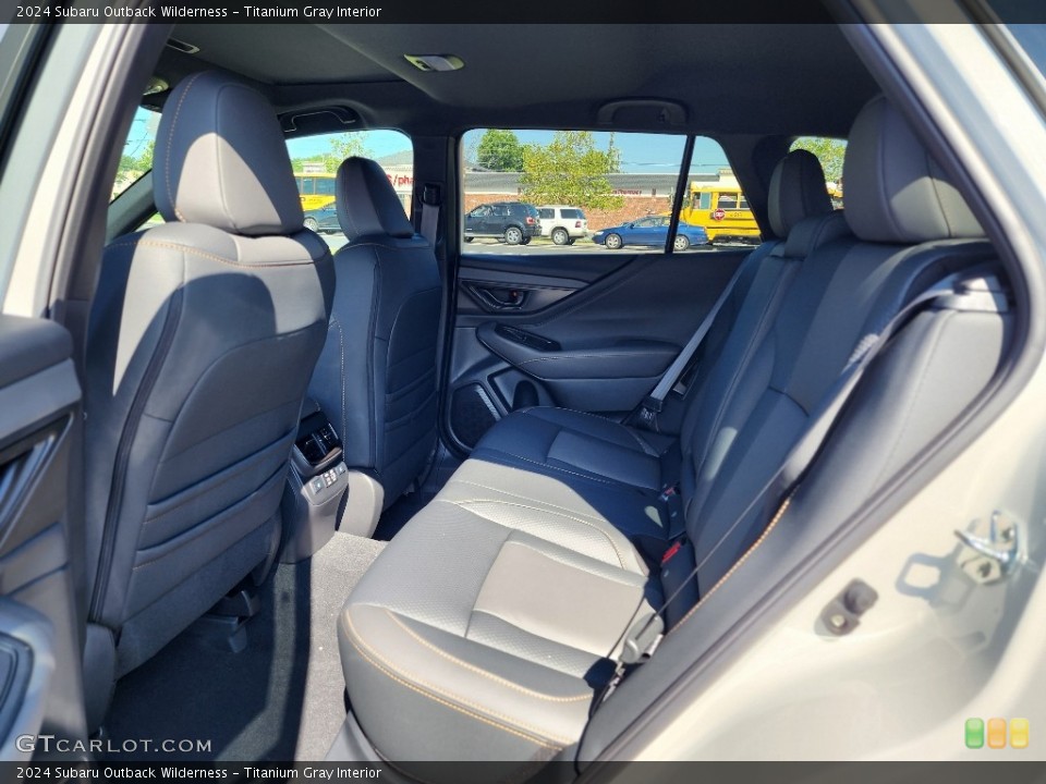 Titanium Gray Interior Rear Seat for the 2024 Subaru Outback Wilderness #146300681