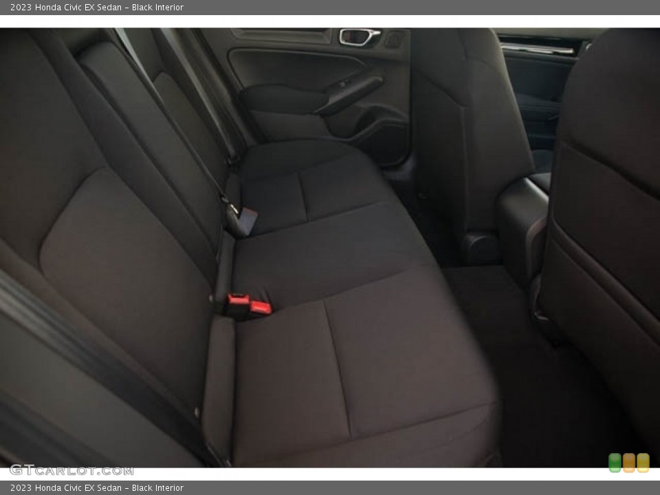Black Interior Rear Seat for the 2023 Honda Civic EX Sedan #146300741