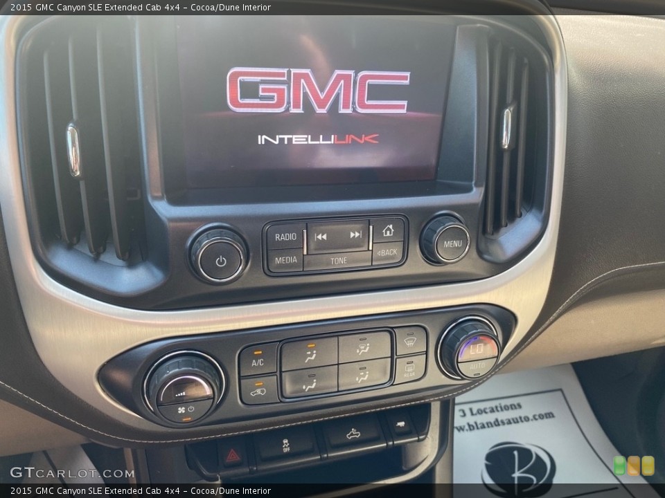 Cocoa/Dune Interior Controls for the 2015 GMC Canyon SLE Extended Cab 4x4 #146300963