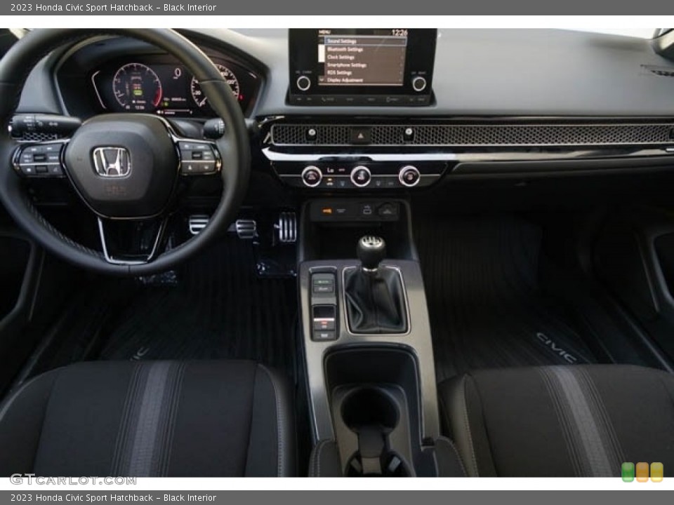 Black Interior Dashboard for the 2023 Honda Civic Sport Hatchback #146301113