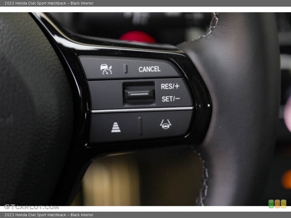 Black Interior Steering Wheel for the 2023 Honda Civic Sport Hatchback #146301140