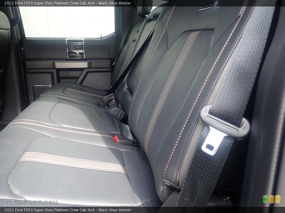 Black Onyx Interior Rear Seat for the 2022 Ford F350 Super Duty Platinum Crew Cab 4x4 #146303319