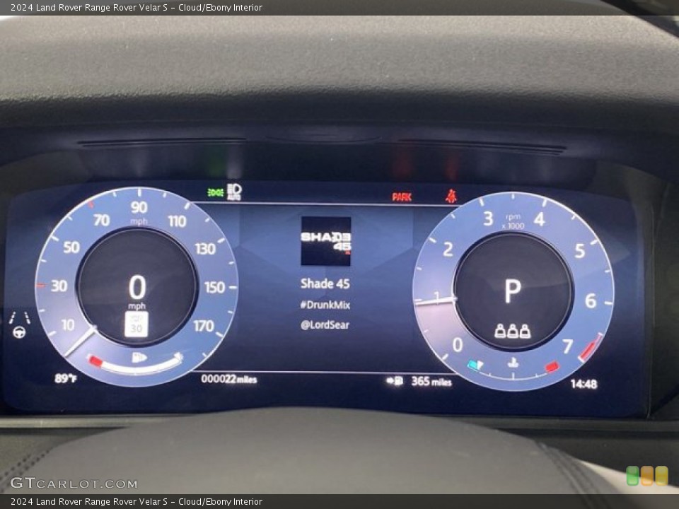 Cloud/Ebony Interior Gauges for the 2024 Land Rover Range Rover Velar S #146303382