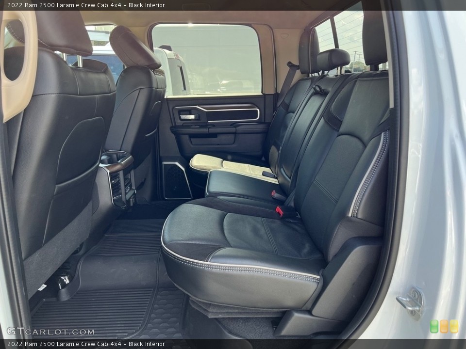 Black Interior Rear Seat for the 2022 Ram 2500 Laramie Crew Cab 4x4 #146303559