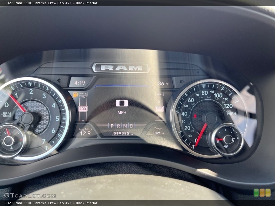 Black Interior Gauges for the 2022 Ram 2500 Laramie Crew Cab 4x4 #146303637