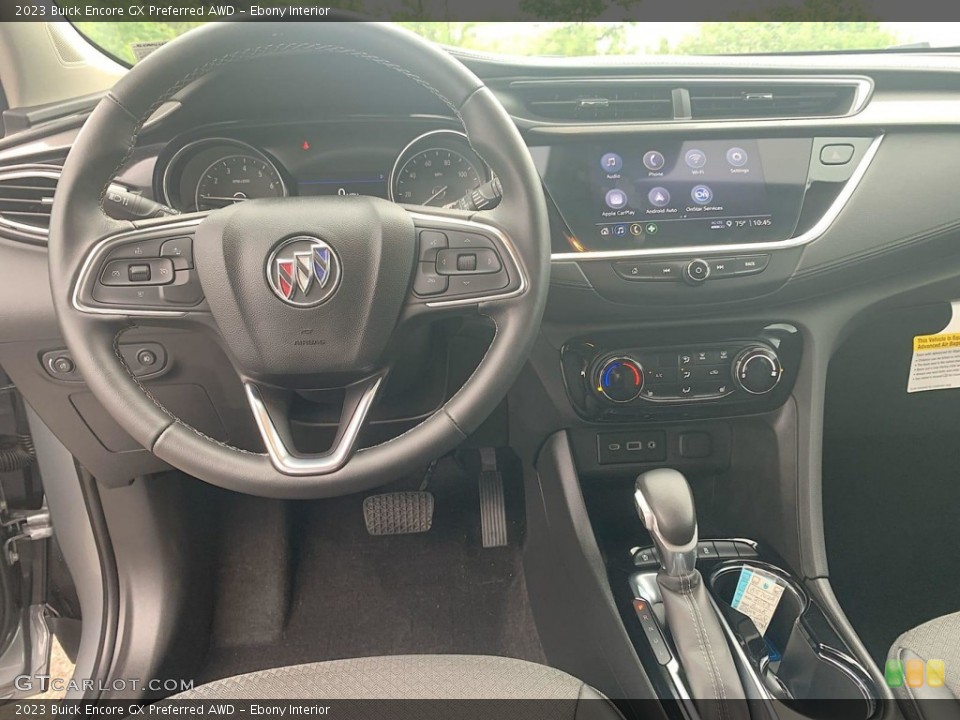 Ebony Interior Dashboard for the 2023 Buick Encore GX Preferred AWD #146303832