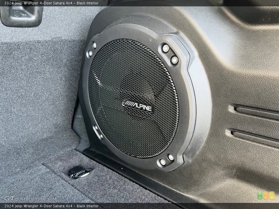 Black Interior Audio System for the 2024 Jeep Wrangler 4-Door Sahara 4x4 #146304045