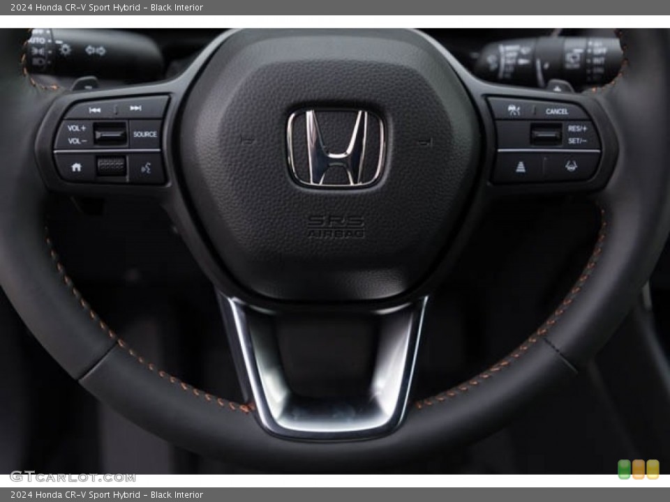 Black Interior Steering Wheel for the 2024 Honda CR-V Sport Hybrid #146304416