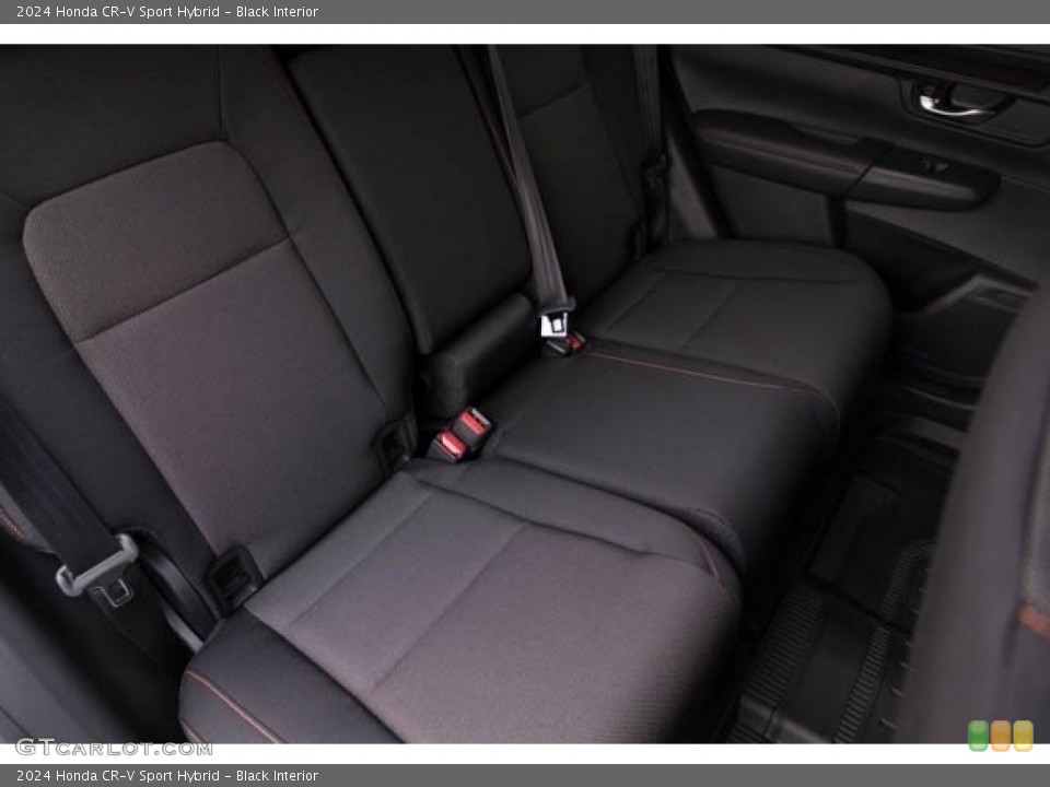 Black Interior Rear Seat for the 2024 Honda CR-V Sport Hybrid #146304521