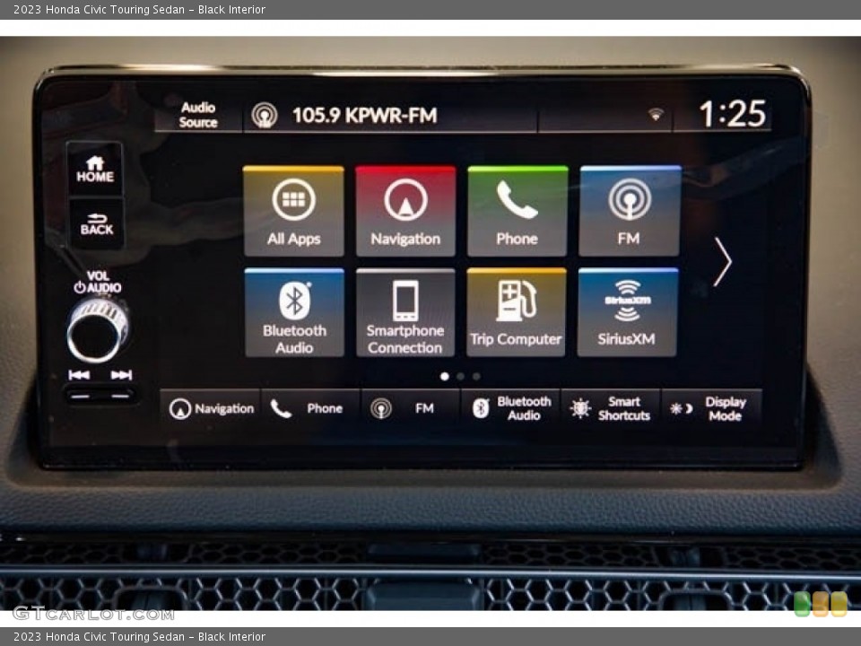 Black Interior Controls for the 2023 Honda Civic Touring Sedan #146304992