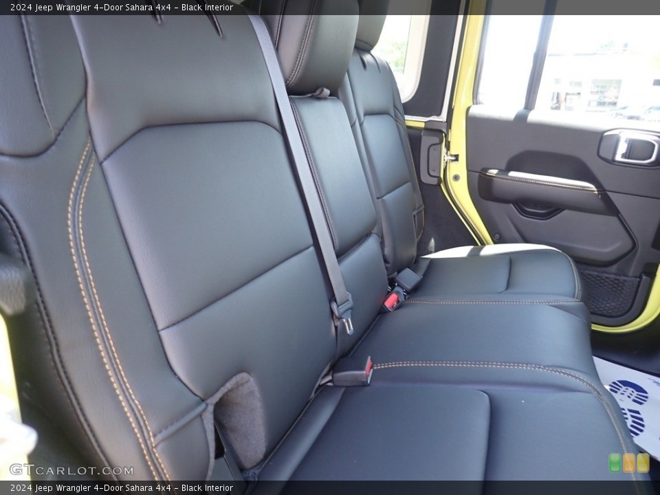 Black Interior Rear Seat for the 2024 Jeep Wrangler 4-Door Sahara 4x4 #146305973