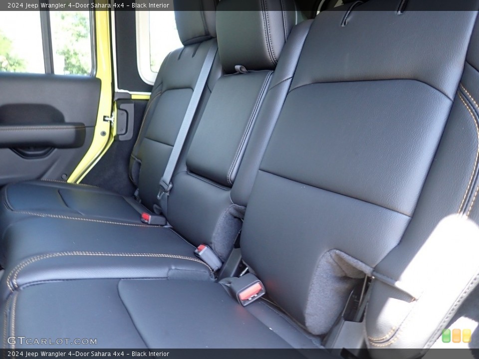 Black Interior Rear Seat for the 2024 Jeep Wrangler 4-Door Sahara 4x4 #146305985
