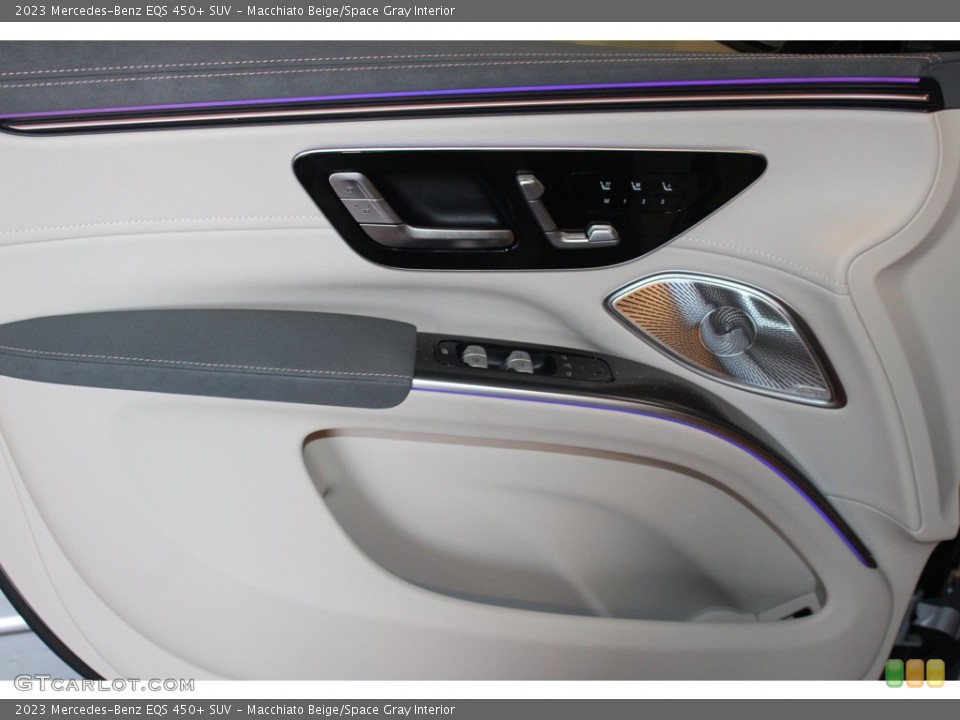 Macchiato Beige/Space Gray Interior Door Panel for the 2023 Mercedes-Benz EQS 450+ SUV #146306126