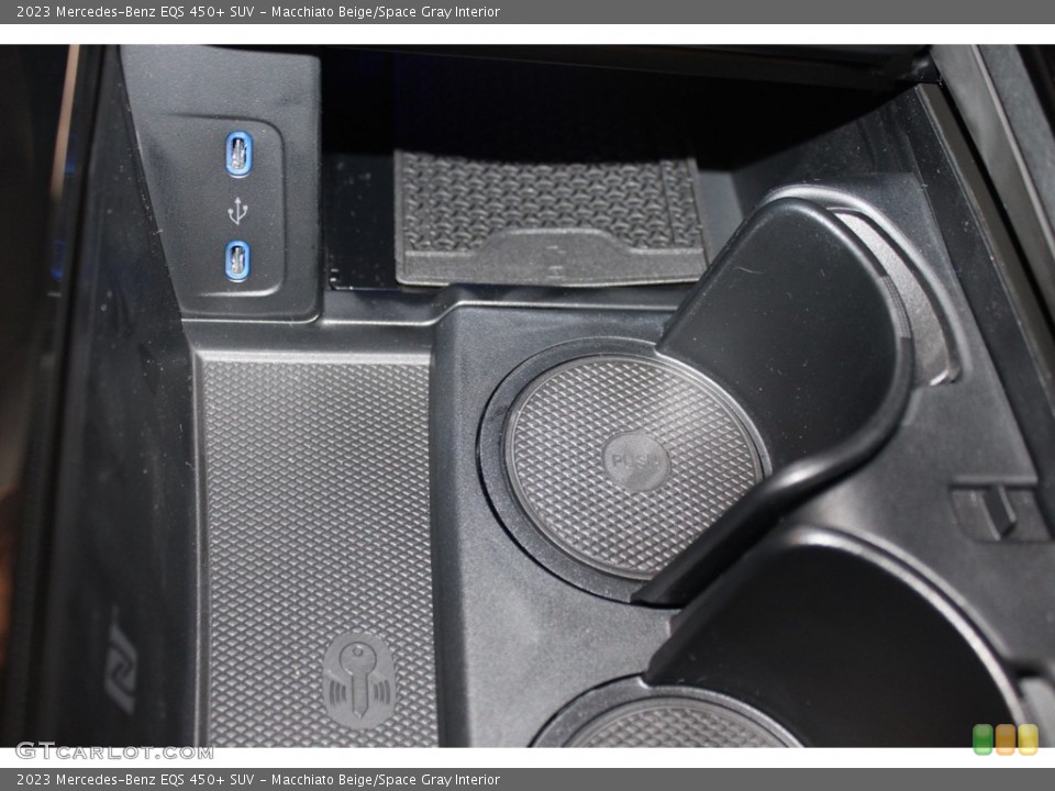 Macchiato Beige/Space Gray Interior Controls for the 2023 Mercedes-Benz EQS 450+ SUV #146306477