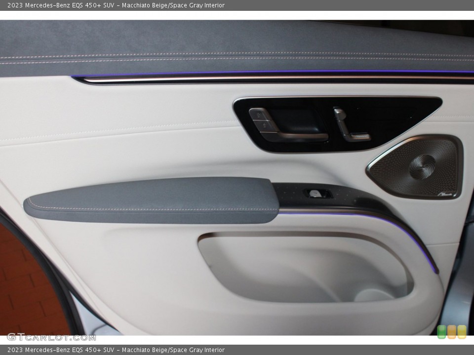 Macchiato Beige/Space Gray Interior Door Panel for the 2023 Mercedes-Benz EQS 450+ SUV #146306545