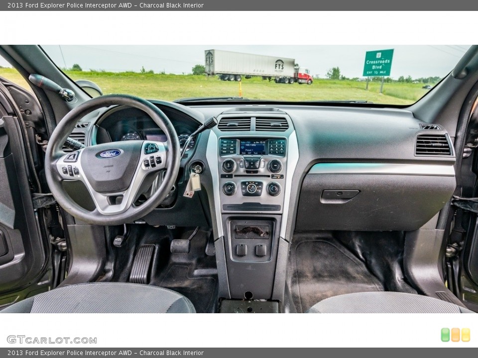 Charcoal Black Interior Prime Interior for the 2013 Ford Explorer Police Interceptor AWD #146306819