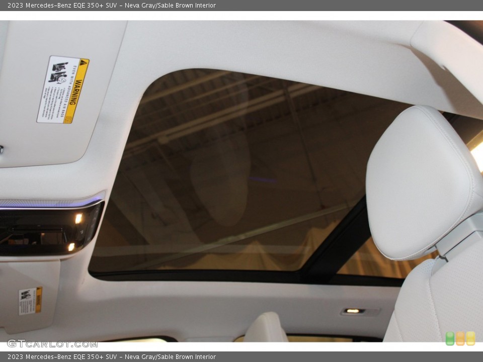 Neva Gray/Sable Brown Interior Sunroof for the 2023 Mercedes-Benz EQE 350+ SUV #146307362