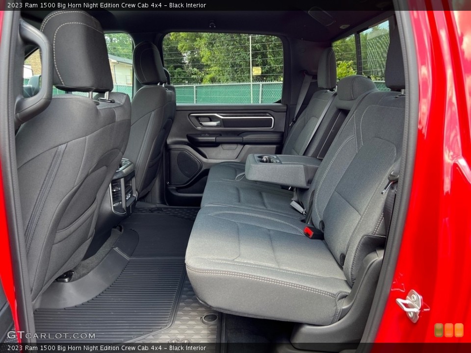 Black Interior Rear Seat for the 2023 Ram 1500 Big Horn Night Edition Crew Cab 4x4 #146307709