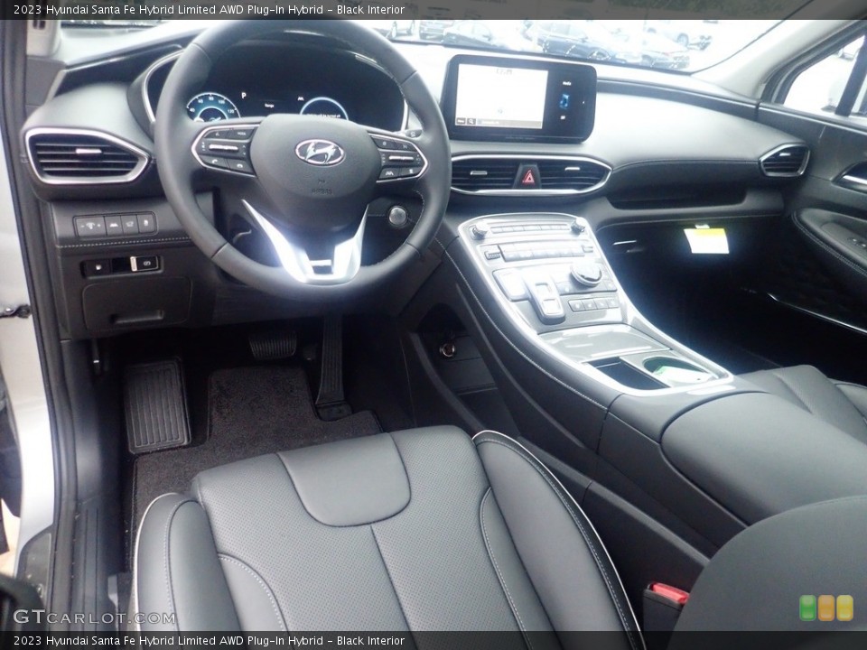Black Interior Photo for the 2023 Hyundai Santa Fe Hybrid Limited AWD Plug-In Hybrid #146307791