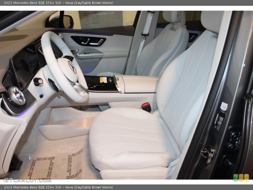 Neva Gray/Sable Brown Interior Front Seat for the 2023 Mercedes-Benz EQE 350+ SUV #146307812