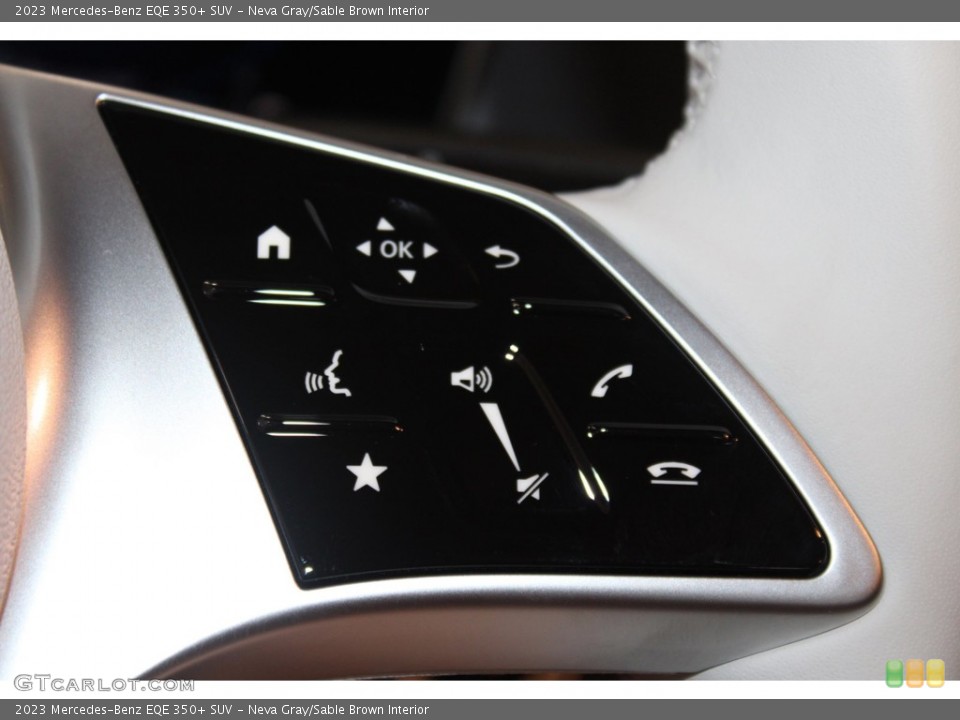 Neva Gray/Sable Brown Interior Steering Wheel for the 2023 Mercedes-Benz EQE 350+ SUV #146307863