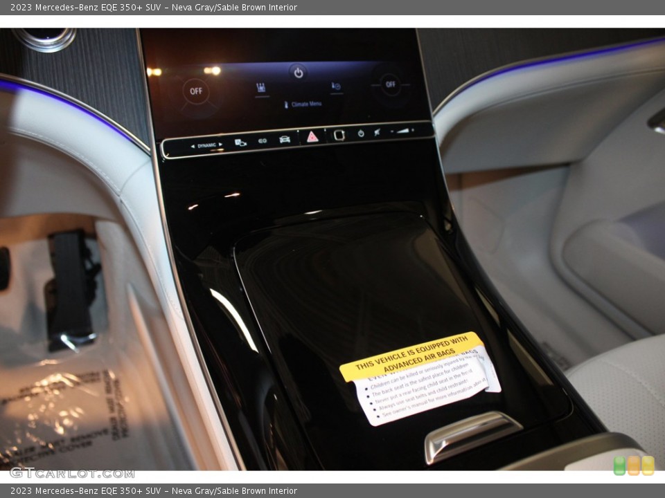 Neva Gray/Sable Brown Interior Controls for the 2023 Mercedes-Benz EQE 350+ SUV #146308058
