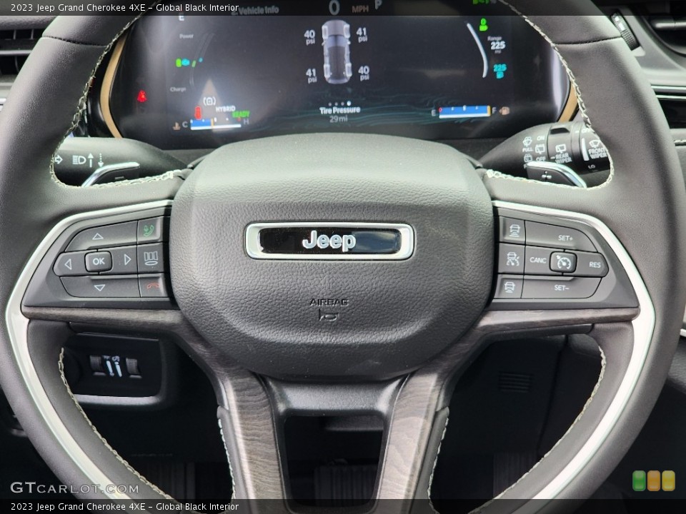 Global Black Interior Steering Wheel for the 2023 Jeep Grand Cherokee 4XE #146308343