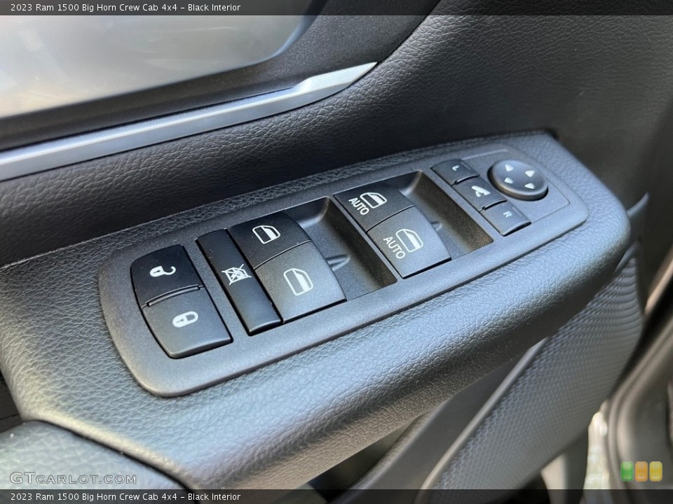Black Interior Controls for the 2023 Ram 1500 Big Horn Crew Cab 4x4 #146308355