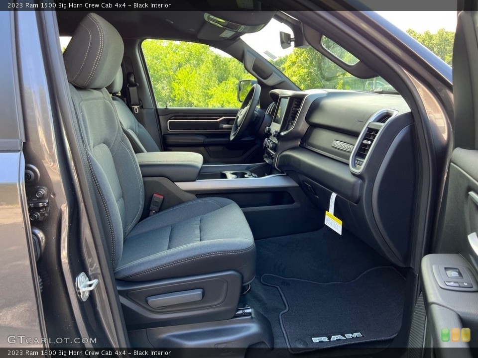 Black Interior Front Seat for the 2023 Ram 1500 Big Horn Crew Cab 4x4 #146308454