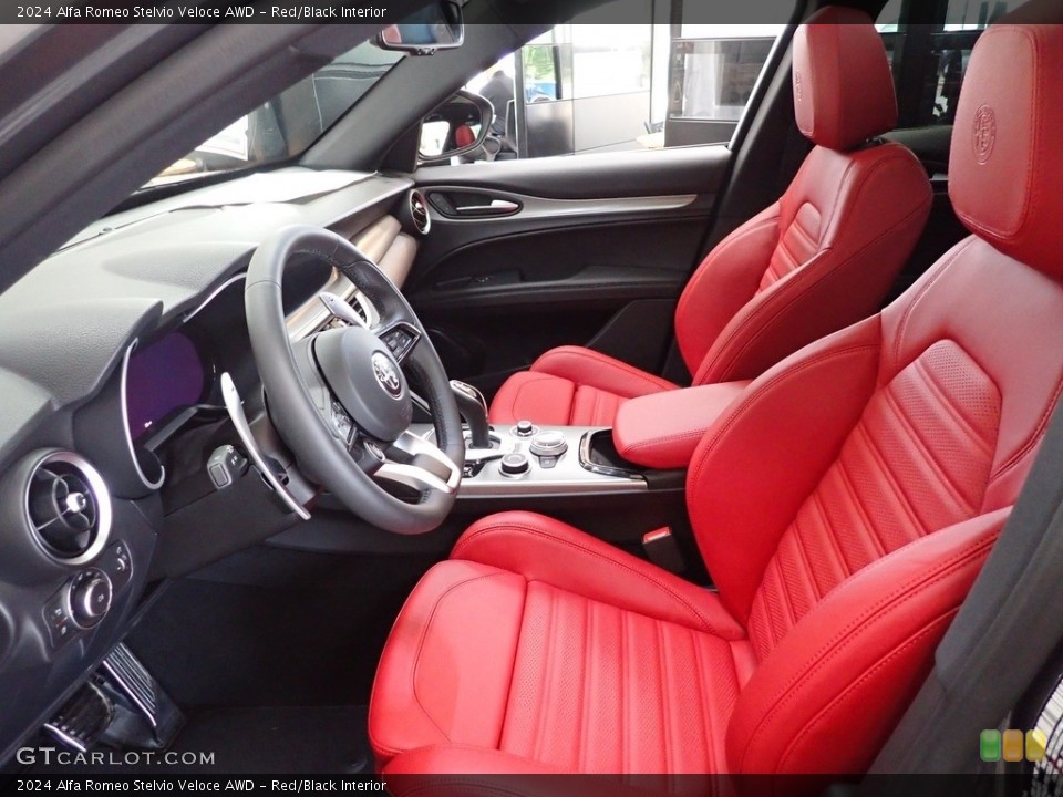 Red/Black Interior Photo for the 2024 Alfa Romeo Stelvio Veloce AWD #146308544