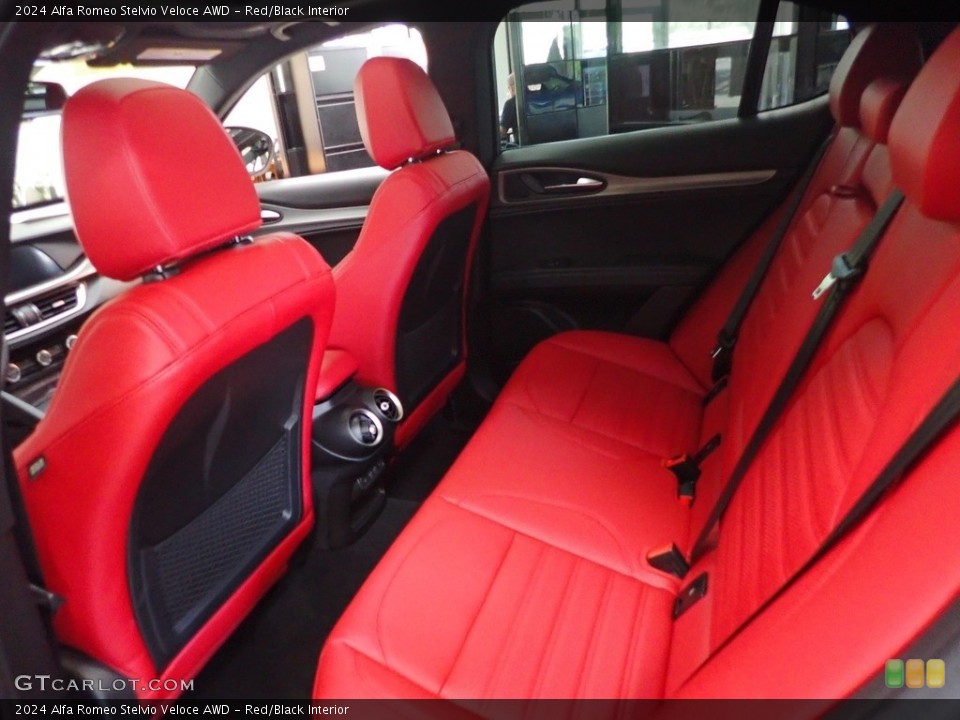 Red/Black Interior Rear Seat for the 2024 Alfa Romeo Stelvio Veloce AWD #146308559