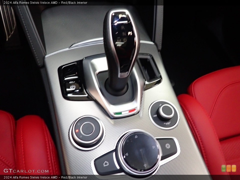 Red/Black Interior Transmission for the 2024 Alfa Romeo Stelvio Veloce AWD #146308748