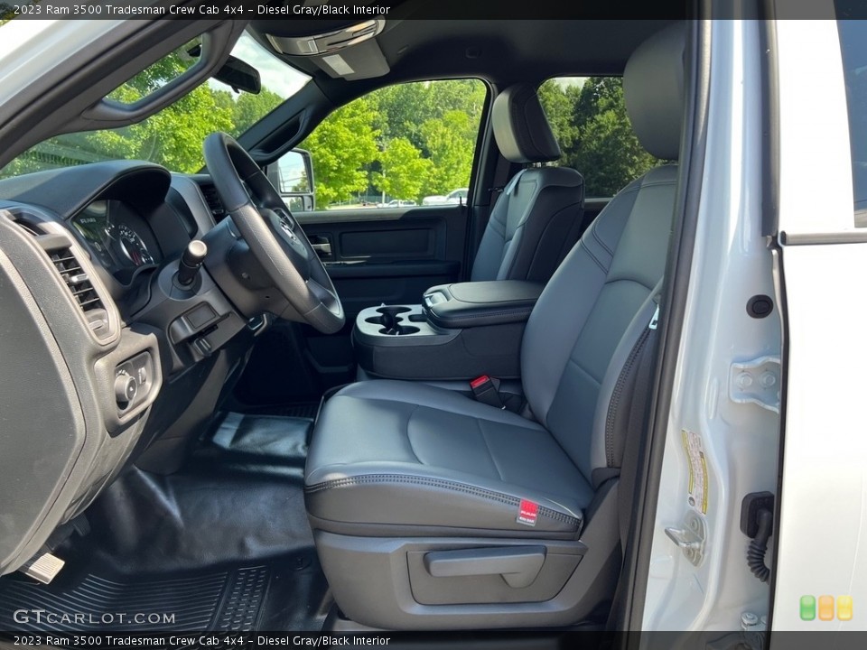 Diesel Gray/Black Interior Front Seat for the 2023 Ram 3500 Tradesman Crew Cab 4x4 #146309030