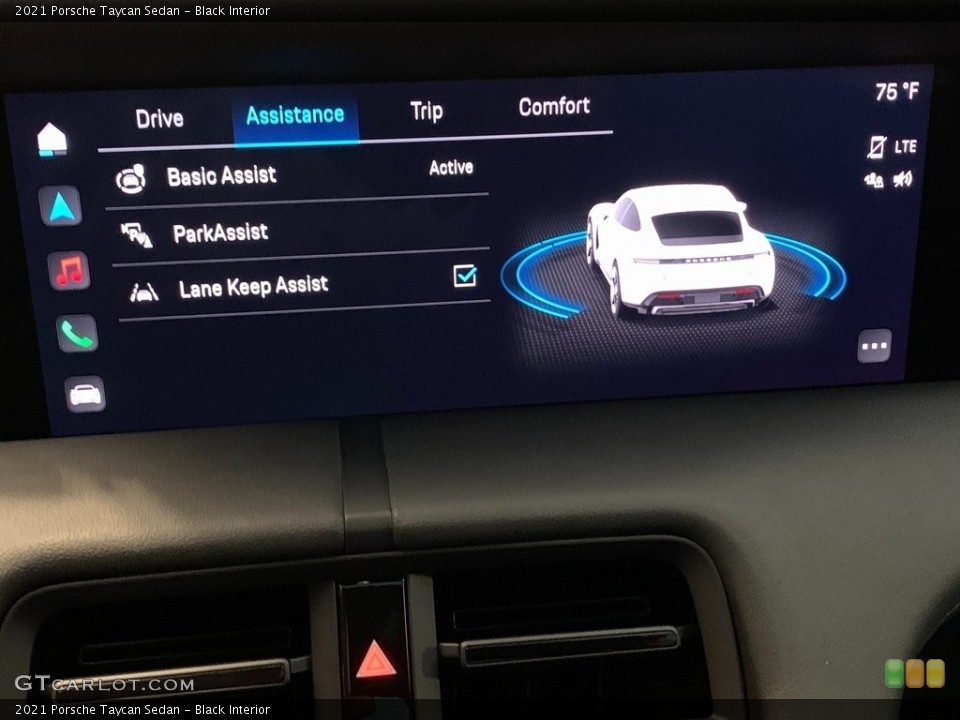 Black Interior Controls for the 2021 Porsche Taycan Sedan #146309057