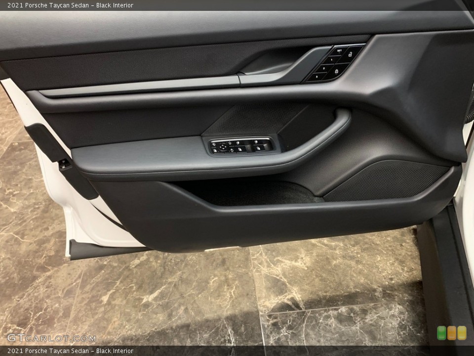 Black Interior Door Panel for the 2021 Porsche Taycan Sedan #146309156