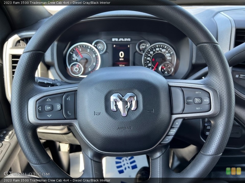 Diesel Gray/Black Interior Steering Wheel for the 2023 Ram 3500 Tradesman Crew Cab 4x4 #146309164