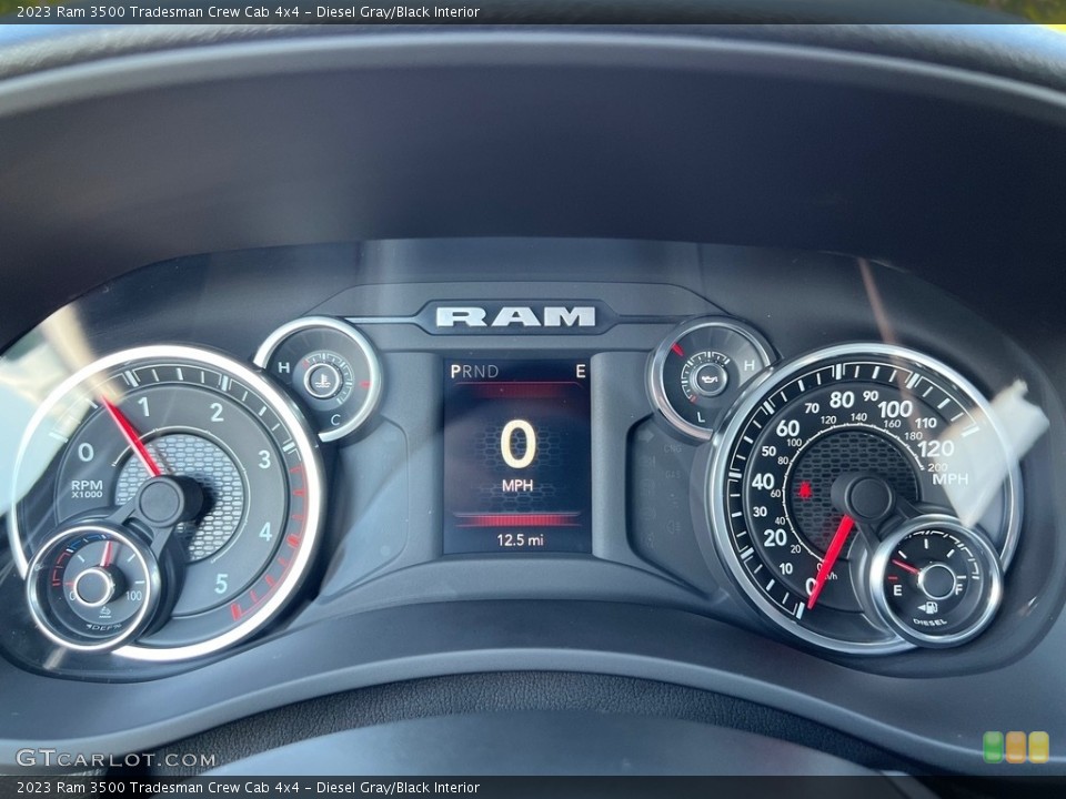 Diesel Gray/Black Interior Gauges for the 2023 Ram 3500 Tradesman Crew Cab 4x4 #146309180