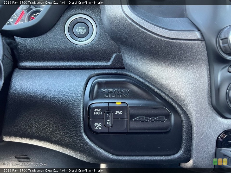 Diesel Gray/Black Interior Controls for the 2023 Ram 3500 Tradesman Crew Cab 4x4 #146309195