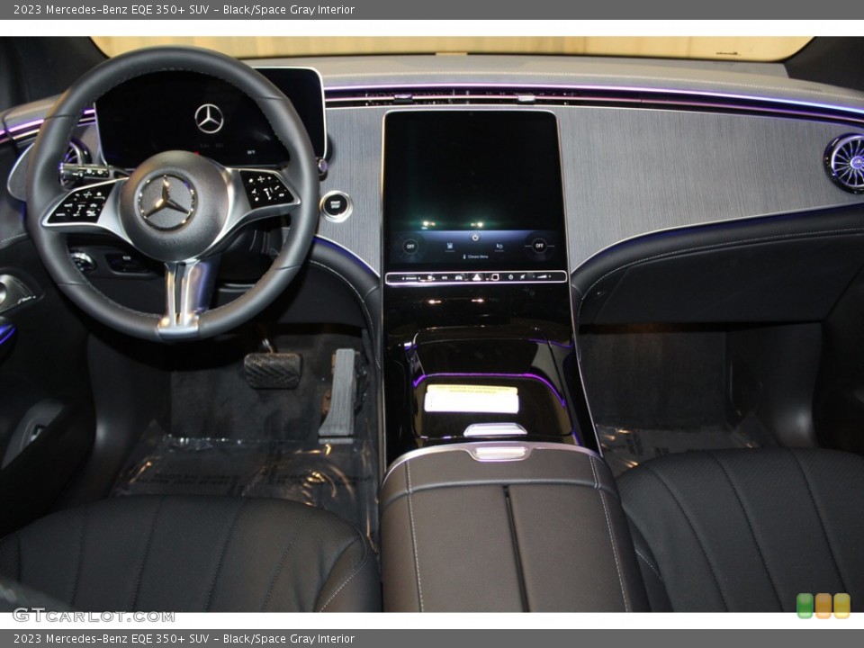 Black/Space Gray Interior Dashboard for the 2023 Mercedes-Benz EQE 350+ SUV #146309402